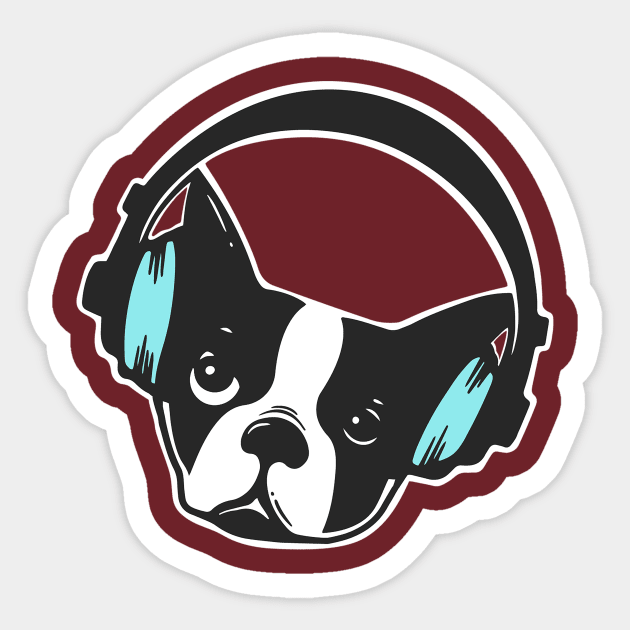 Snarky Blue Puppy Sticker by Louis_designetc